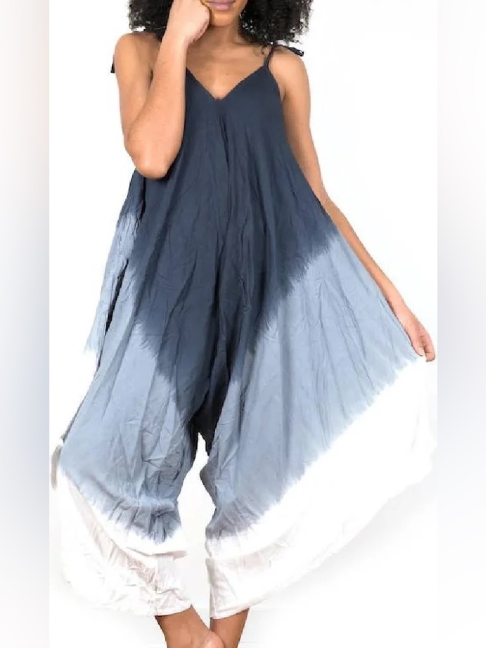 Suzie Blu Sleeveless Ombre Wide-Leg Jumpsuit